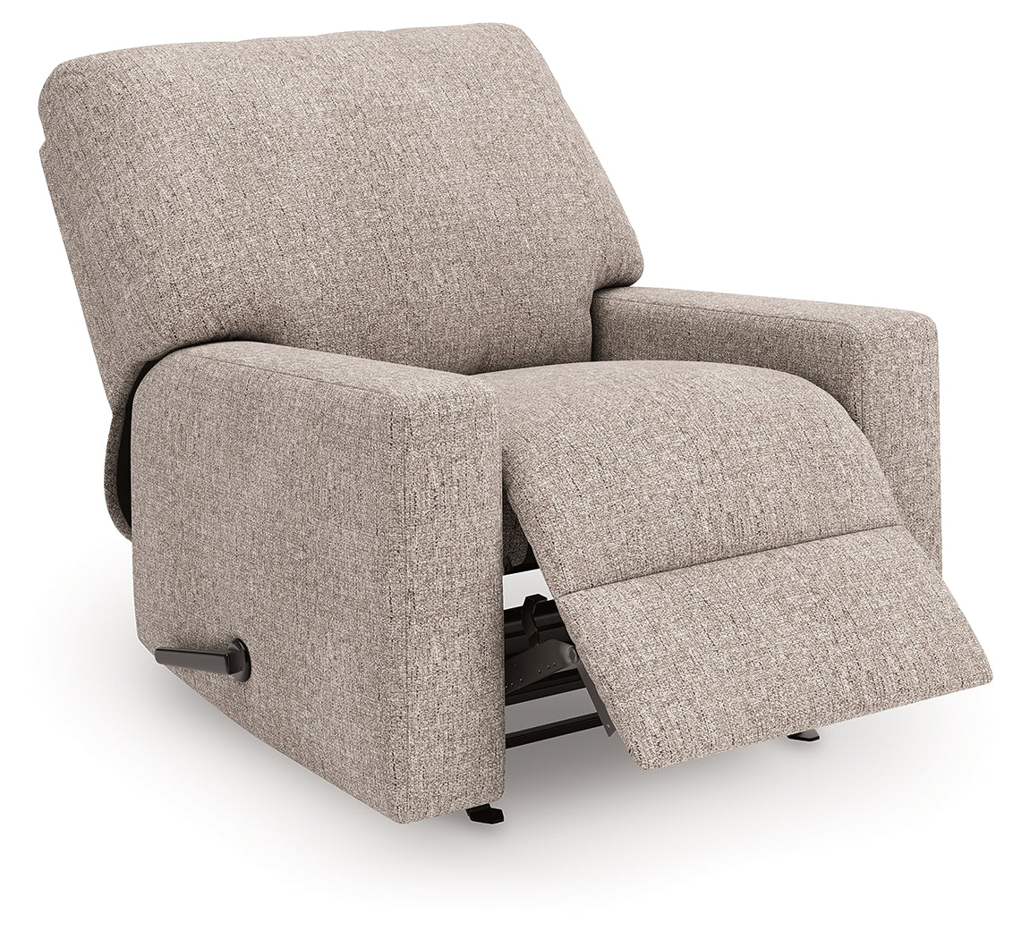 Best Deals Furniture - Ashley Furniture - Newellen Living Room - Rocker Recliner / Hemp - 4840425