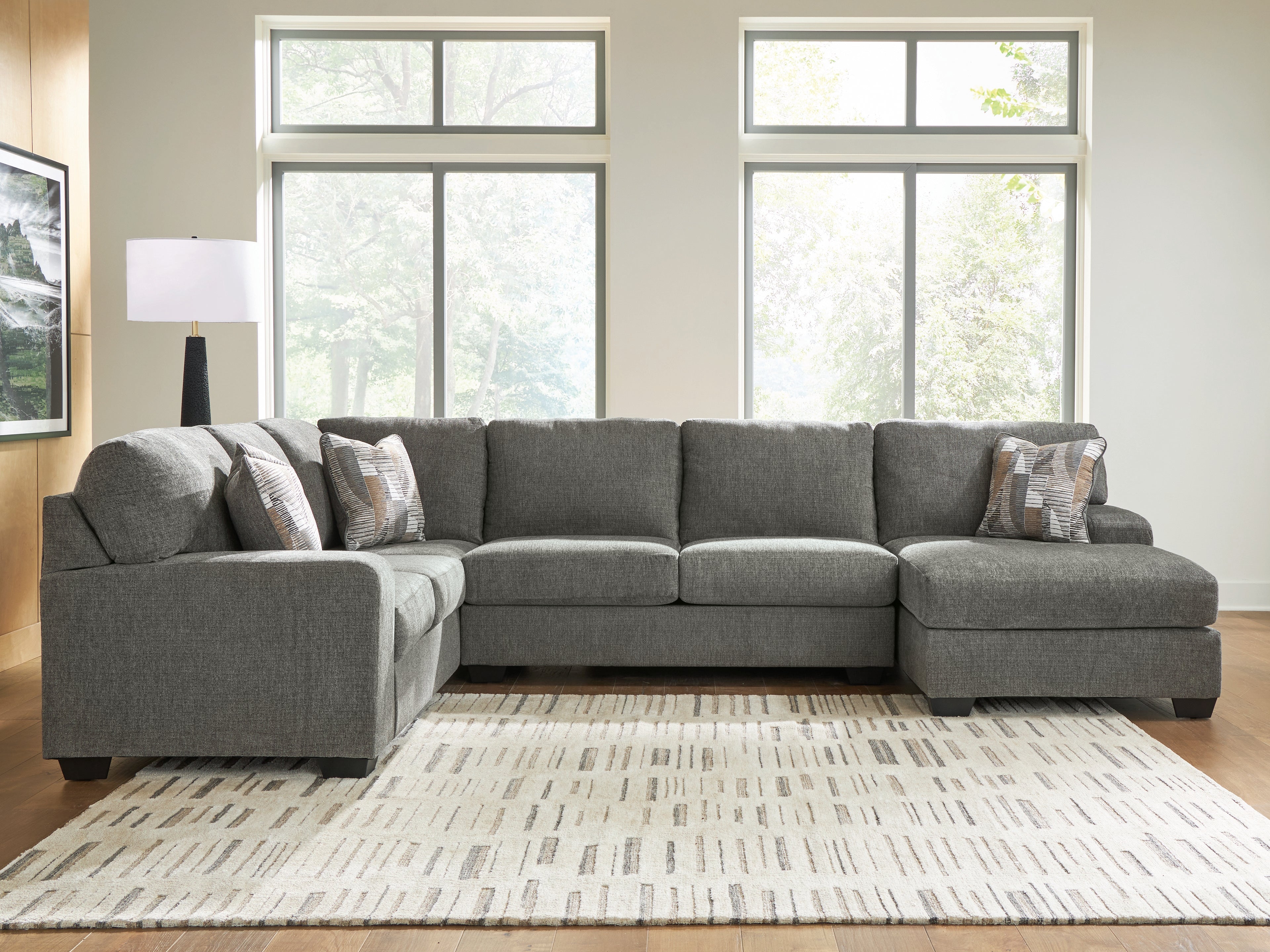 Best Deals Furniture - Ashley Furniture - Clarington 3-Piece Sleeper Sectional with Chaise - LAF 3-Piece Sleeper Sectional with Chaise - PC48405S6