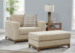 Best Deals Furniture - Ashley Furniture - Parklynn Oversized Chair and Ottoman - Oversized Chair and Ottoman - 48902U2