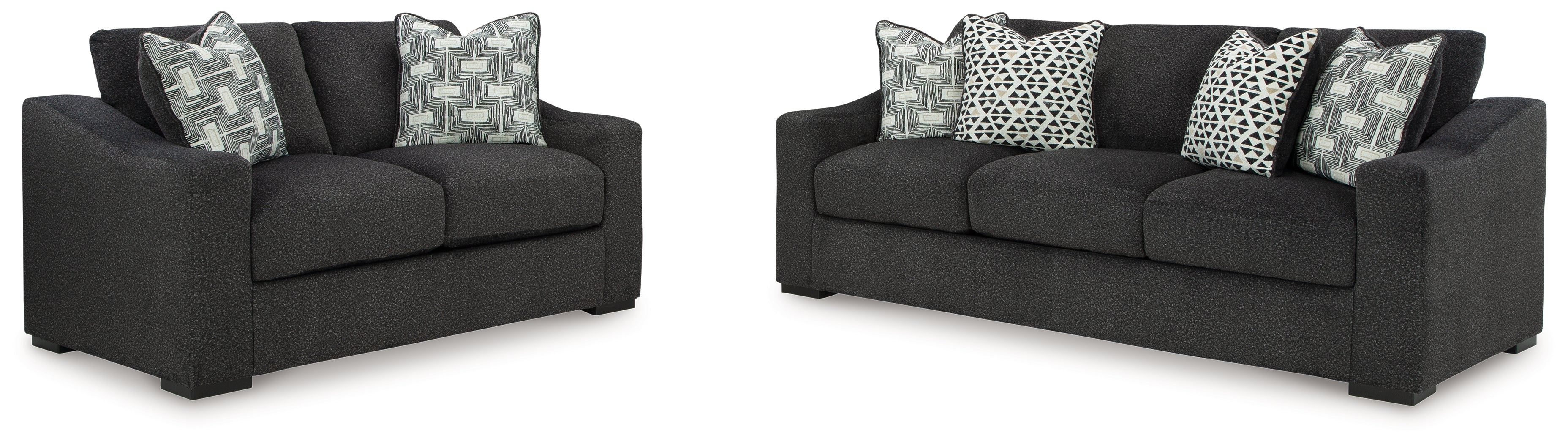 Best Deals Furniture - Ashley Furniture - Wryenlynn Sofa and Loveseat - Sofa and Loveseat / Onyx - 49405U1