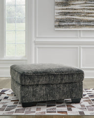 Best Deals Furniture - Ashley Furniture - Lonoke Oversized Accent Ottoman - Oversized Accent Ottoman / Gunmetal - 5050408