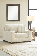 Best Deals Furniture - Ashley Furniture - Maggie Oversized Chair - Chair and a Half / Flax - 5200423