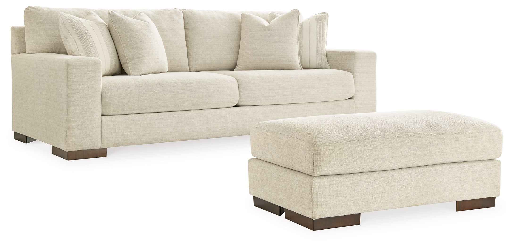 Best Deals Furniture - Ashley Furniture - Maggie Sofa and Ottoman - Sofa and Ottoman / Birch - 52003U5