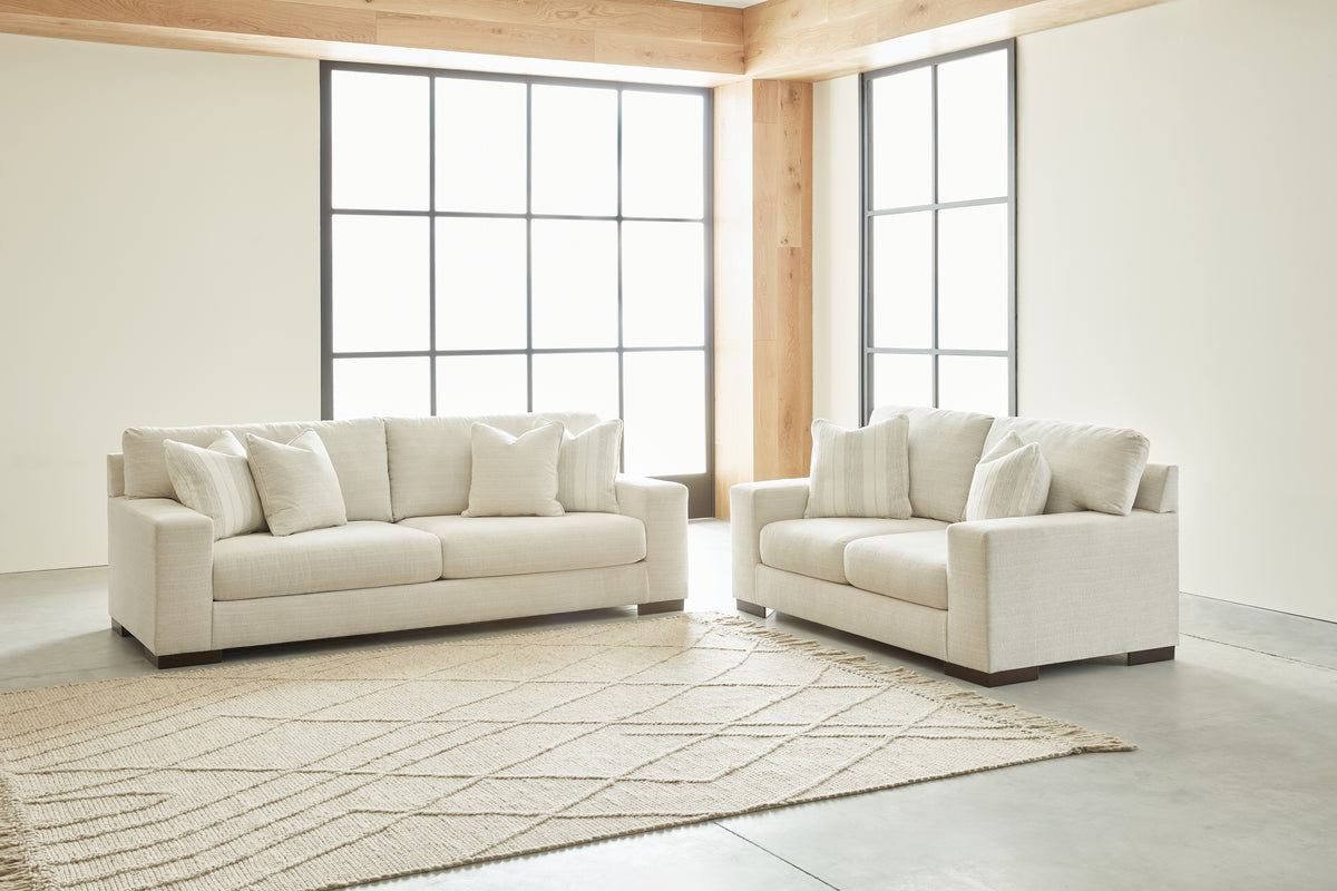 Best Deals Furniture - Ashley Furniture - Maggie Sofa and Loveseat - Sofa and Loveseat / Birch - 52003U2