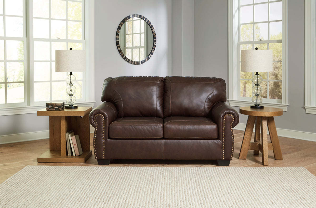 Best Deals Furniture - Ashley Furniture - Colleton Loveseat - Loveseat / Dark Brown - 5210735