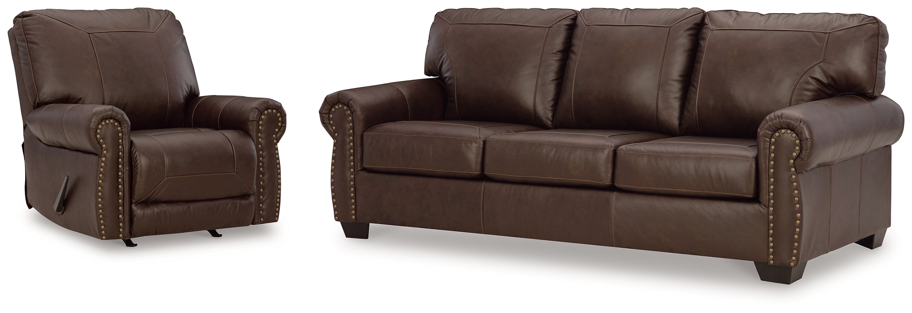 Best Deals Furniture - Ashley Furniture - Colleton Sofa and Recliner - Sofa and Recliner - 52107U2