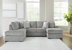 Best Deals Furniture - Ashley Furniture - Casselbury 2-Piece Sectional with Chaise - LAF 2-Piece Sectional with Chaise / Cement - 52906S1