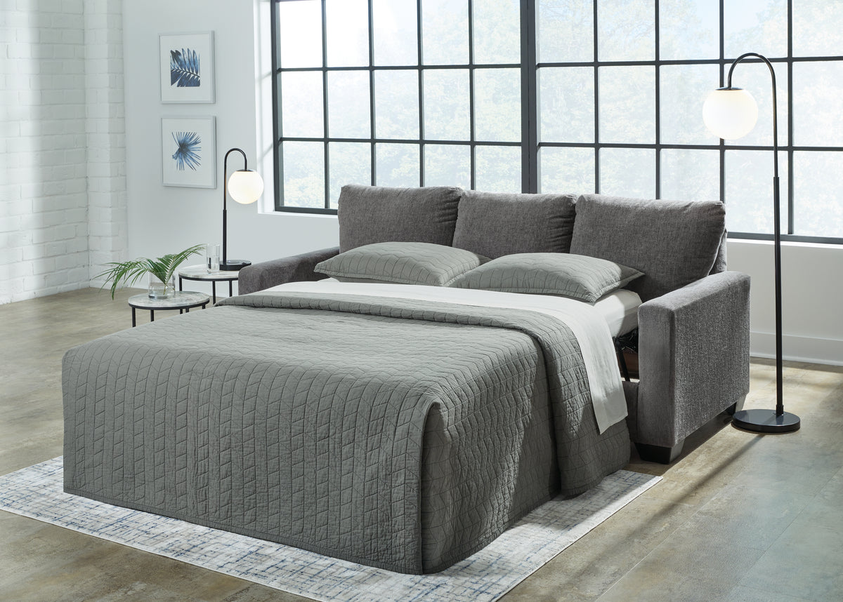 Best Deals Furniture - Ashley Furniture - Rannis Queen Sofa Sleeper - Queen Sofa Sleeper / Pewter - 5360239