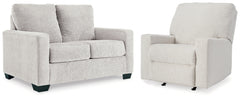 Best Deals Furniture - Ashley Furniture - Rannis Twin Sofa Sleeper and Recliner - Twin Sofa Sleeper and Recliner - 53603U1