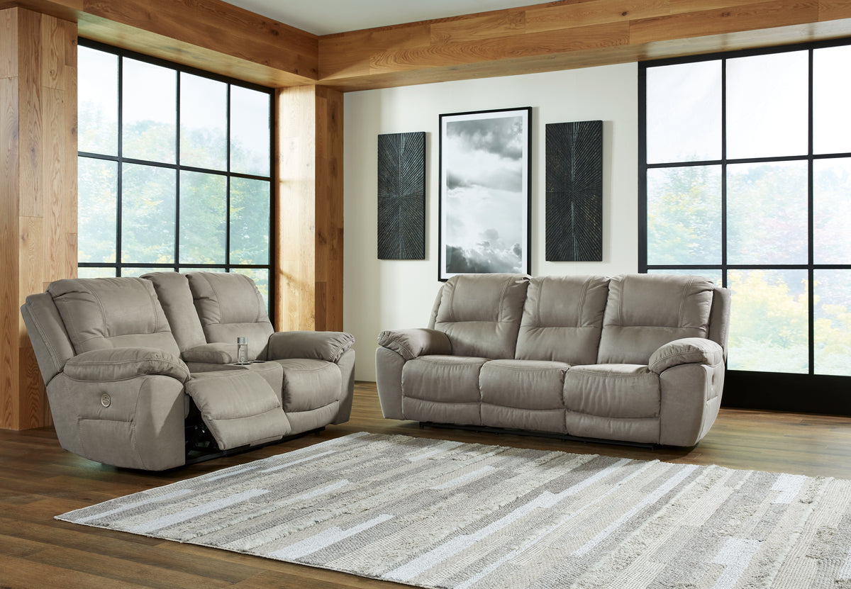 Best Deals Furniture - Ashley Furniture - Next-Gen Gaucho Power Reclining Sofa and Loveseat - Power Reclining Sofa and Loveseat / Putty - 54203U2