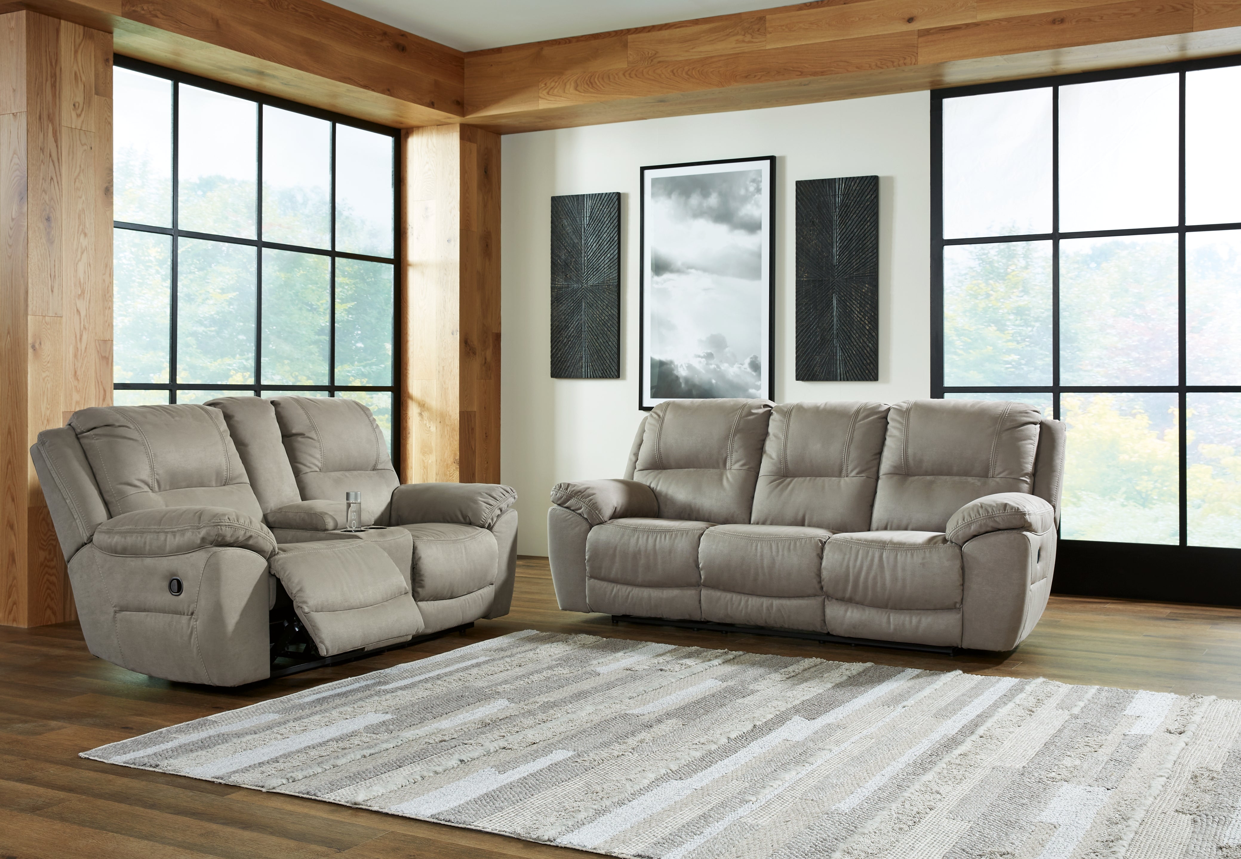 Best Deals Furniture - Ashley Furniture - Next-Gen Gaucho Reclining Sofa and Loveseat - Reclining Sofa and Loveseat / Putty - 54203U1