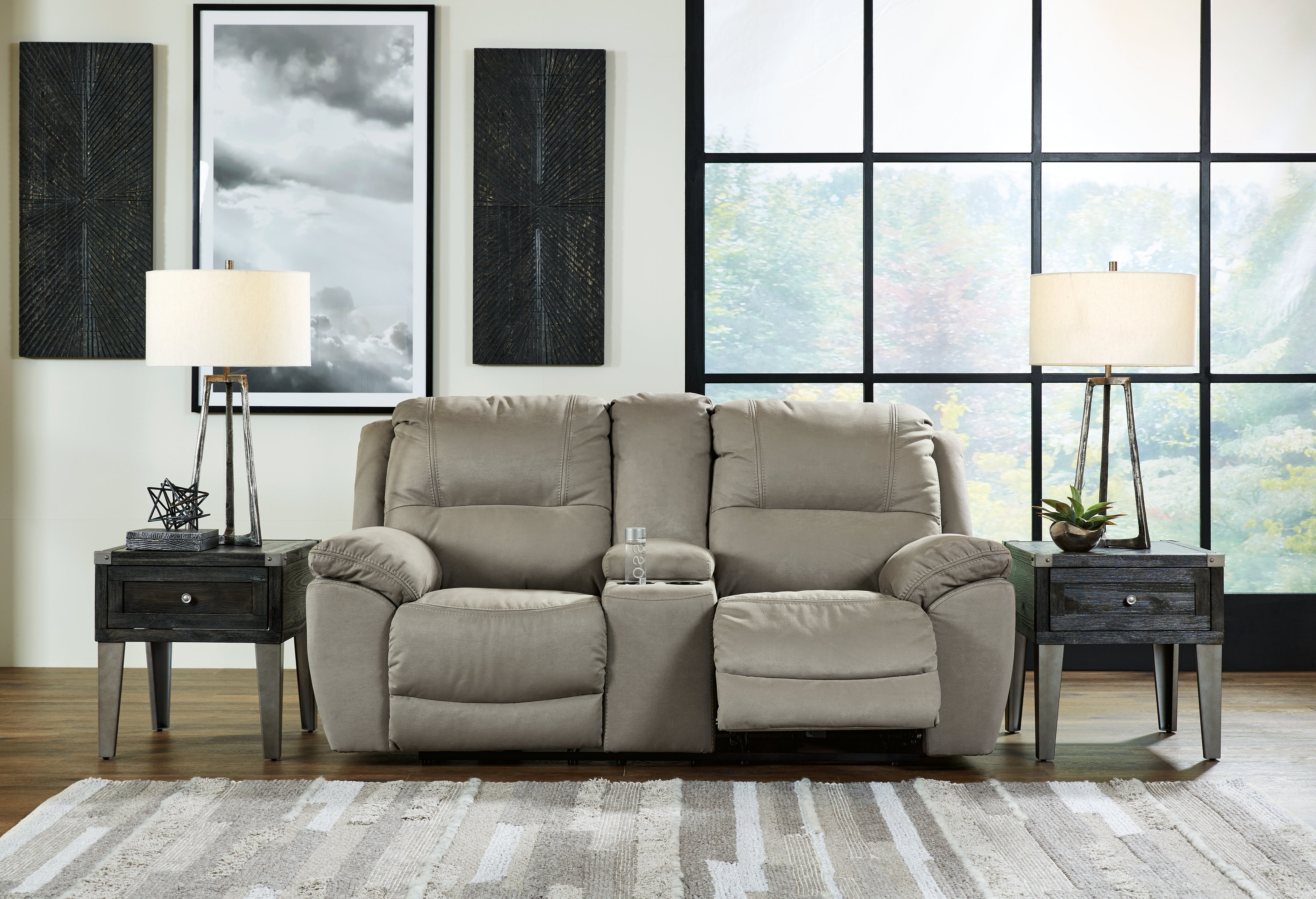Best Deals Furniture - Ashley Furniture - Next-Gen Gaucho Power Reclining Loveseat with Console - DBL REC PWR Loveseat w/Console - 5420396