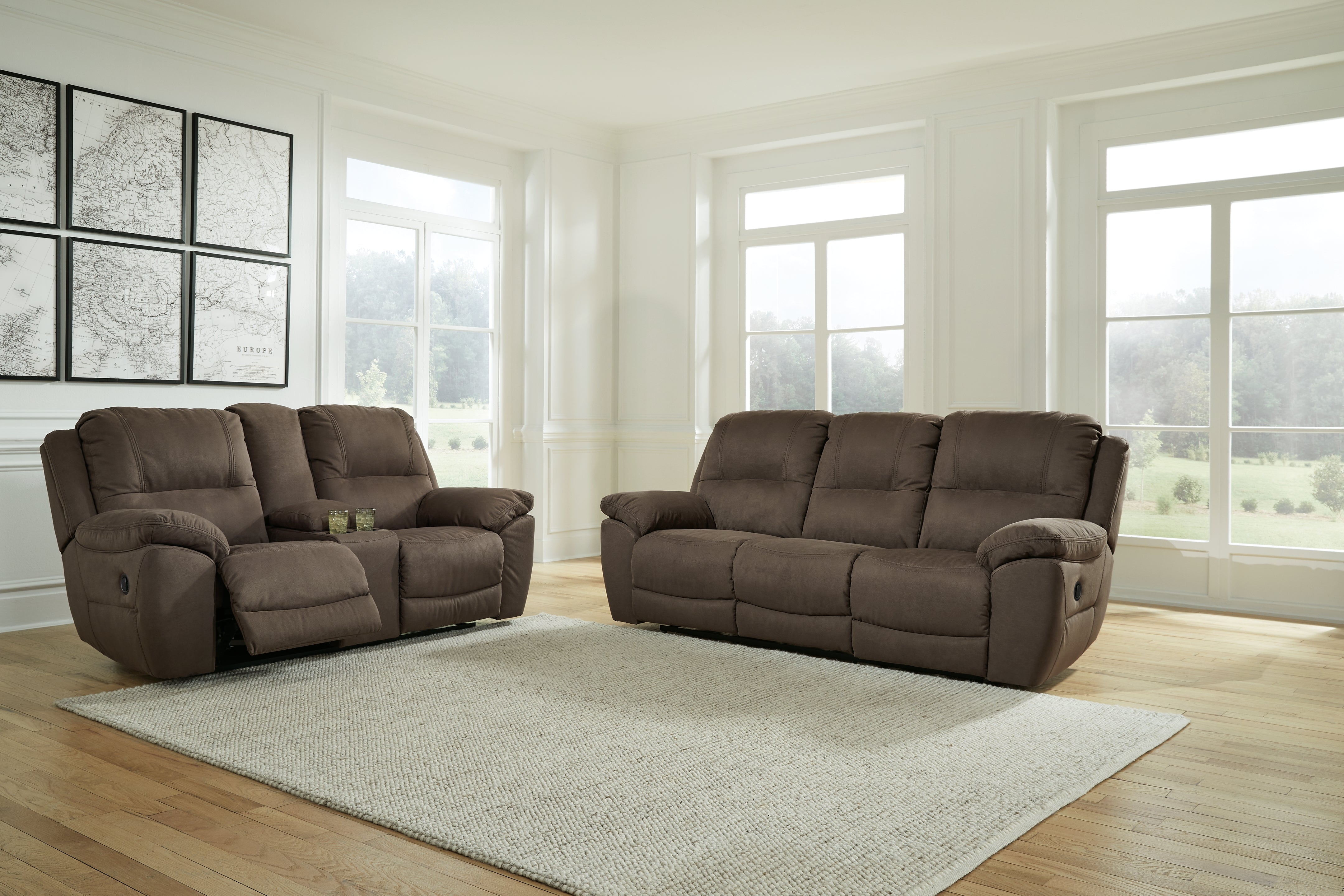 Best Deals Furniture - Ashley Furniture - Next-Gen Gaucho Reclining Sofa and Loveseat - Reclining Sofa and Loveseat / Espresso - 54204U1