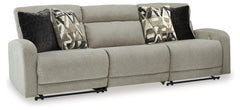 Best Deals Furniture - Ashley Furniture - Colleyville 3-Piece Power Reclining Sectional Sofa - 3-Piece Power Reclining Sectional Sofa / Stone - 54405S8