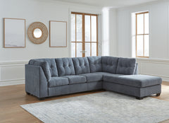 Best Deals Furniture - Ashley Furniture - Marleton 2-Piece Sectional with Chaise - LAF 2-Piece Sectional with Chaise / Gray - 55305S2