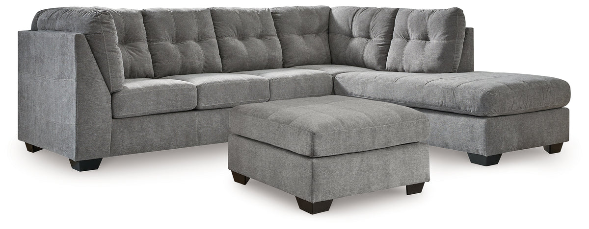 Best Deals Furniture - Ashley Furniture - Marleton 2-Piece Sectional and Ottoman - 2-Piece Sectional and Ottoman - 55305U1