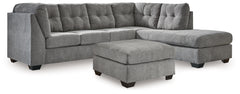 Best Deals Furniture - Ashley Furniture - Marleton 2-Piece Sectional and Ottoman - 2-Piece Sectional and Ottoman - 55305U1
