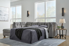 Best Deals Furniture - Ashley Furniture - Marleton 2-Piece Sleeper Sectional with Chaise - 2-Piece Sleeper Sectional with Chaise / Gray - 55305S4
