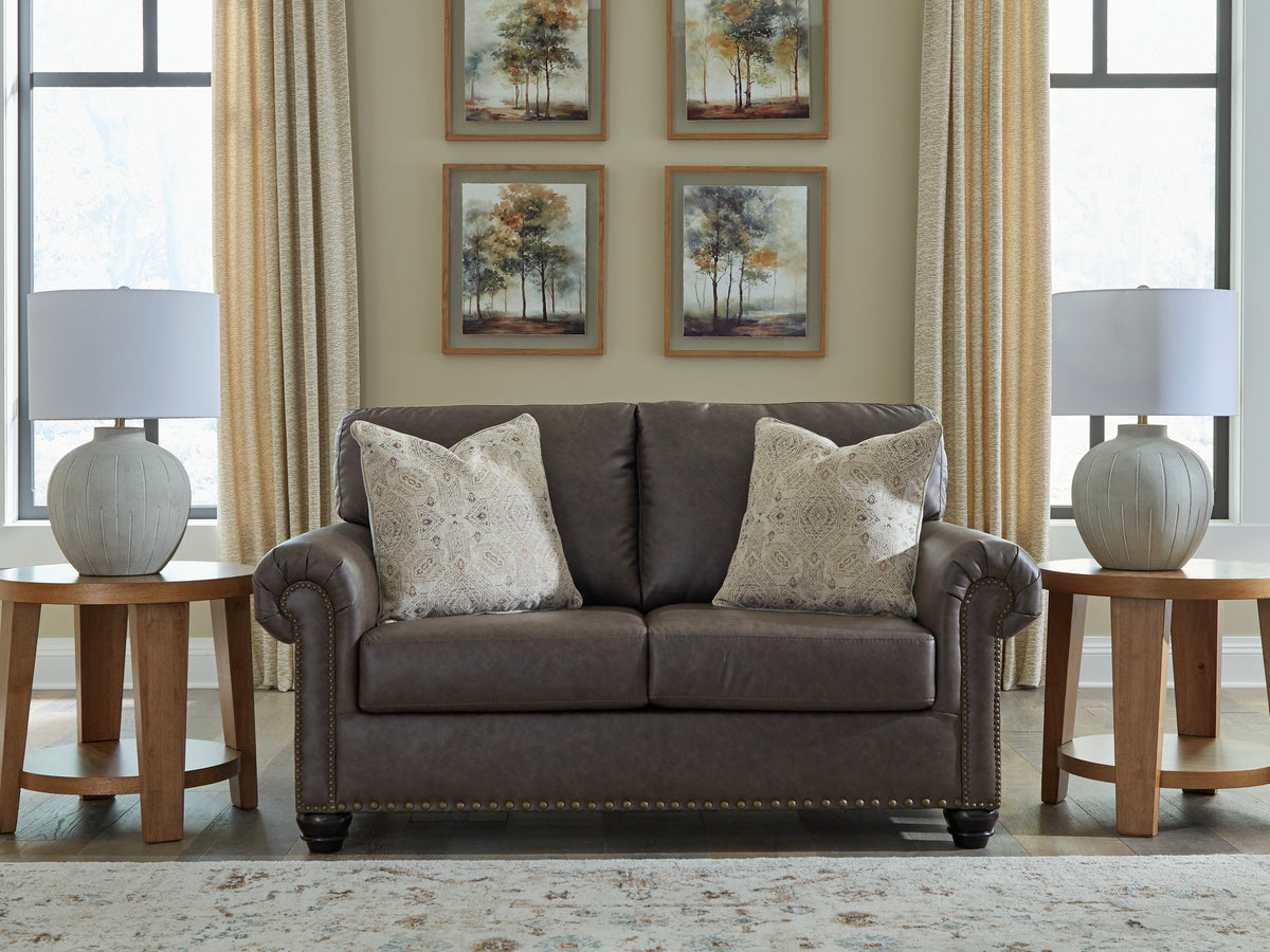 Best Deals Furniture - Ashley Furniture - Roxmere Loveseat - Loveseat / Umber - 5550335