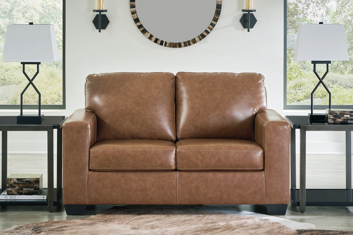 Best Deals Furniture - Ashley Furniture - Bolsena Loveseat - Loveseat / Caramel - 5560335