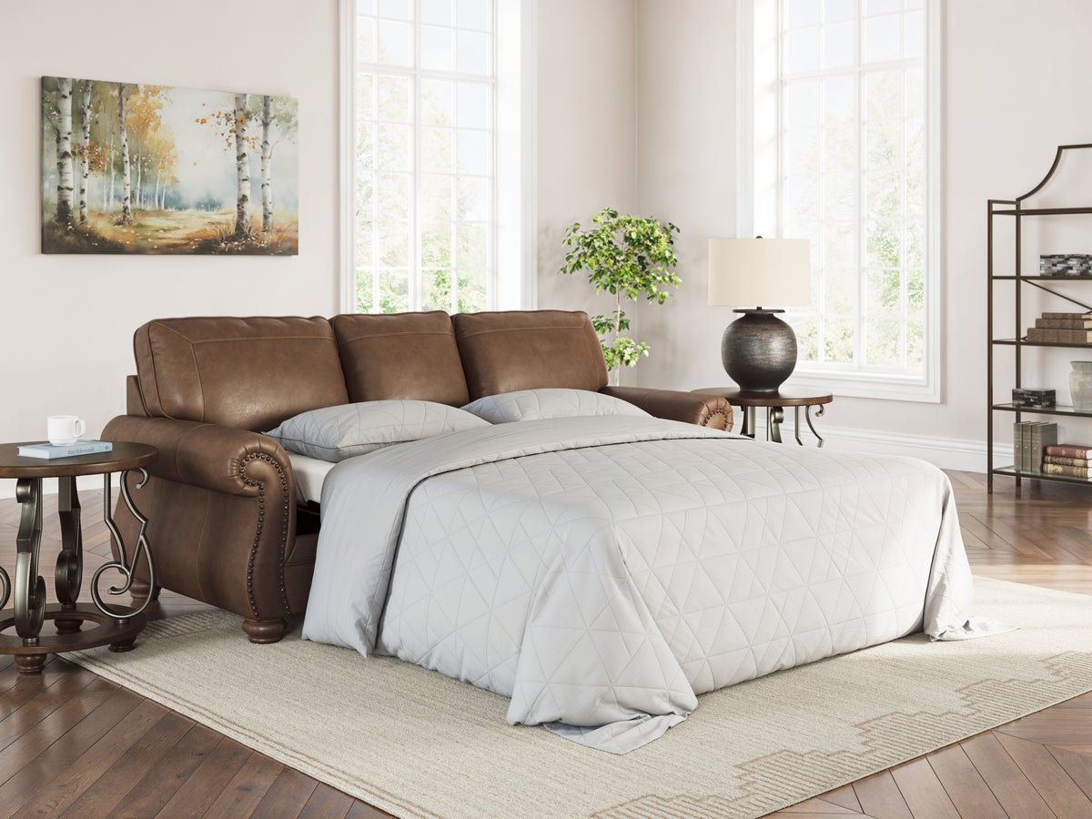 Best Deals Furniture - Ashley Furniture - Chasemore Living Room - Queen Sofa Sleeper / Earth - PC5590239
