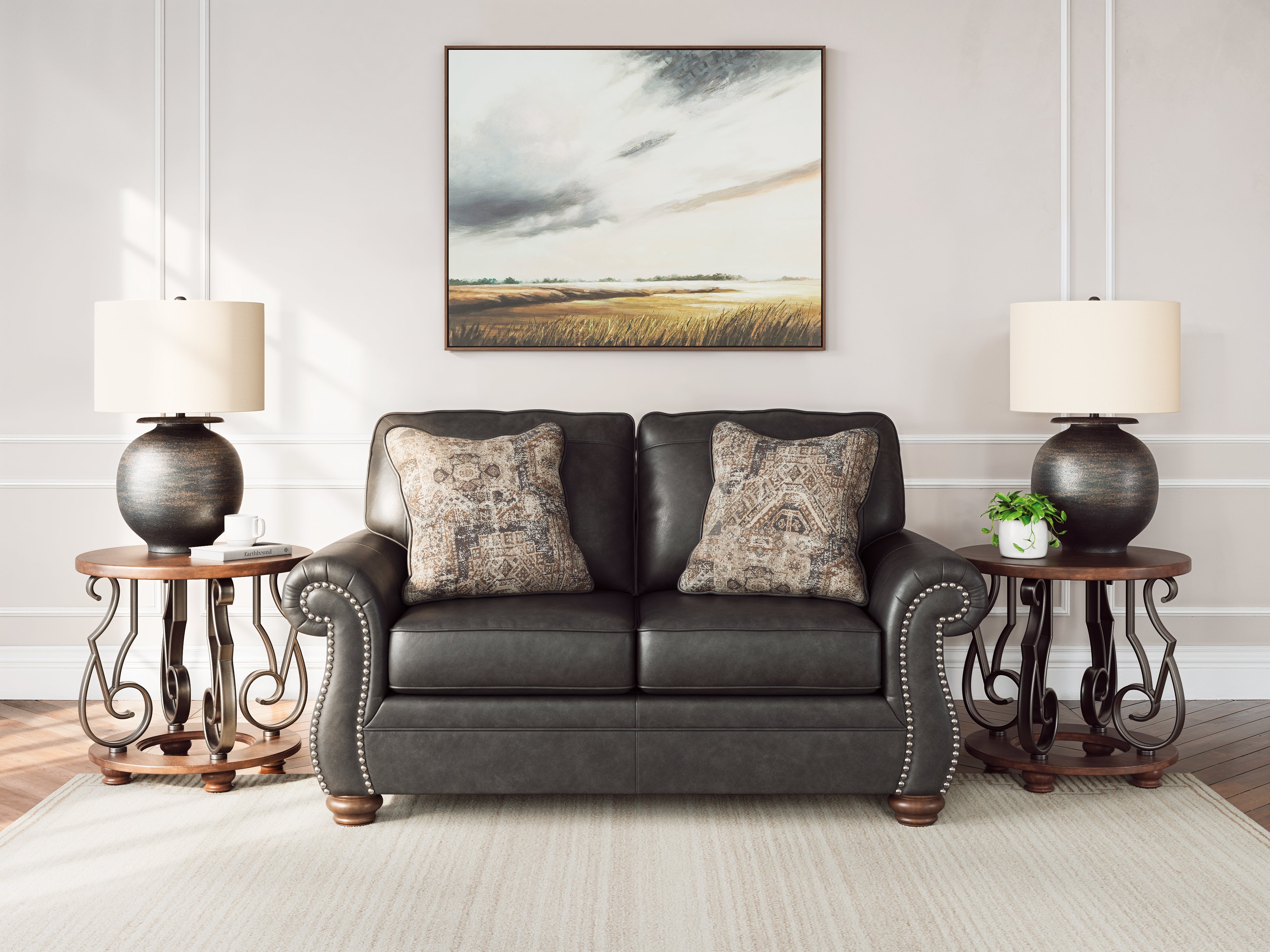 Best Deals Furniture - Ashley Furniture - Chasemore Loveseat - Loveseat / Granite - PC5590335