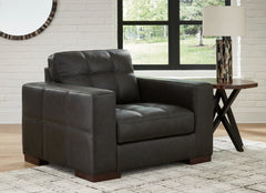 Best Deals Furniture - Ashley Furniture - Luigi Oversized Chair - Chair and a Half / Thunder - 5650623