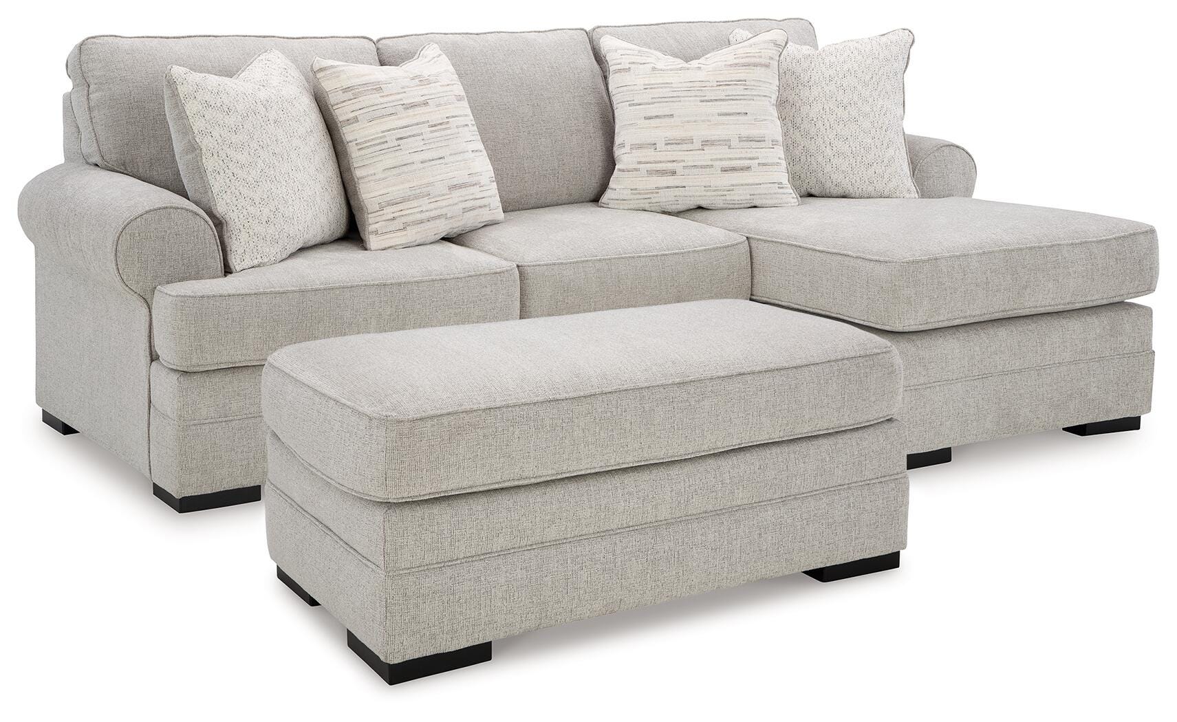 Best Deals Furniture - Ashley Furniture - Eastonbridge Sofa Chaise and Ottoman - Sofa Chaise and Ottoman - 56603U4