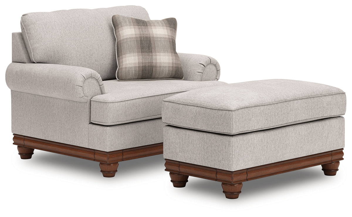 Best Deals Furniture - Ashley Furniture - Clearbrooke Oversized Chair and Ottoman - Oversized Chair and Ottoman - PC56803U4
