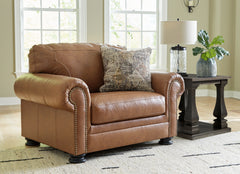 Best Deals Furniture - Ashley Furniture - Carianna Oversized Chair - Chair and a Half / Caramel - 5760423