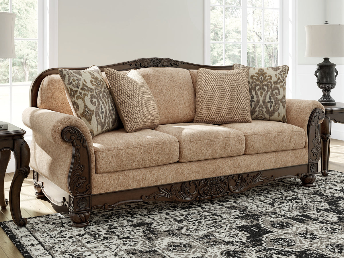 Best Deals Furniture - Ashley Furniture - Chelsworth Sofa - Sofa / Golden - PC5790538