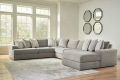 Best Deals Furniture - Ashley Furniture - Avaliyah 6-Piece Sectional with Chaise - RAF 6-Piece Sectional with Chaise / Ash - 58103S12