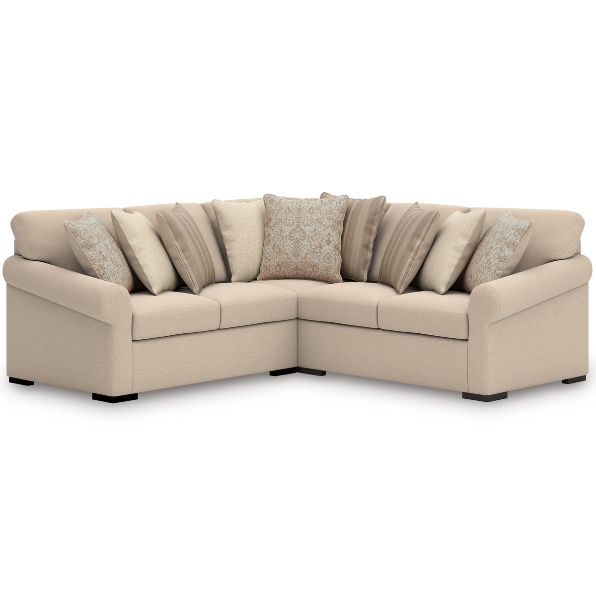 Best Deals Furniture - Ashley Furniture - LadyMae 3-Piece Sectional - 3-Piece Sectional / Twill - 59404S1