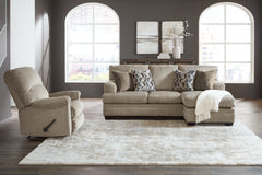 Best Deals Furniture - Ashley Furniture - Stonemeade Sofa Chaise and Recliner - Sofa Chaise and Recliner / Taupe - 59504U5
