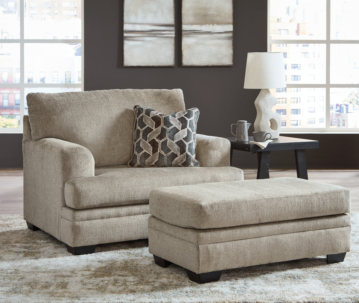 Best Deals Furniture - Ashley Furniture - Stonemeade Oversized Chair and Ottoman - Oversized Chair and Ottoman - 59504U2