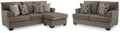 Best Deals Furniture - Ashley Furniture - Stonemeade Sofa Chaise and Loveseat - Sofa Chaise and Loveseat / Nutmeg - 59505U9