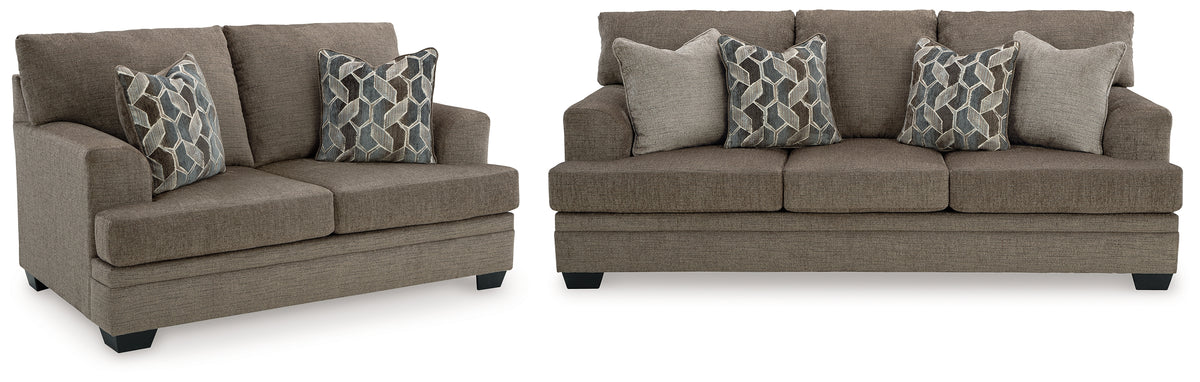 Best Deals Furniture - Ashley Furniture - Stonemeade Queen Sofa Sleeper and Loveseat - Queen Sofa Sleeper and Loveseat / Nutmeg - 59505U11