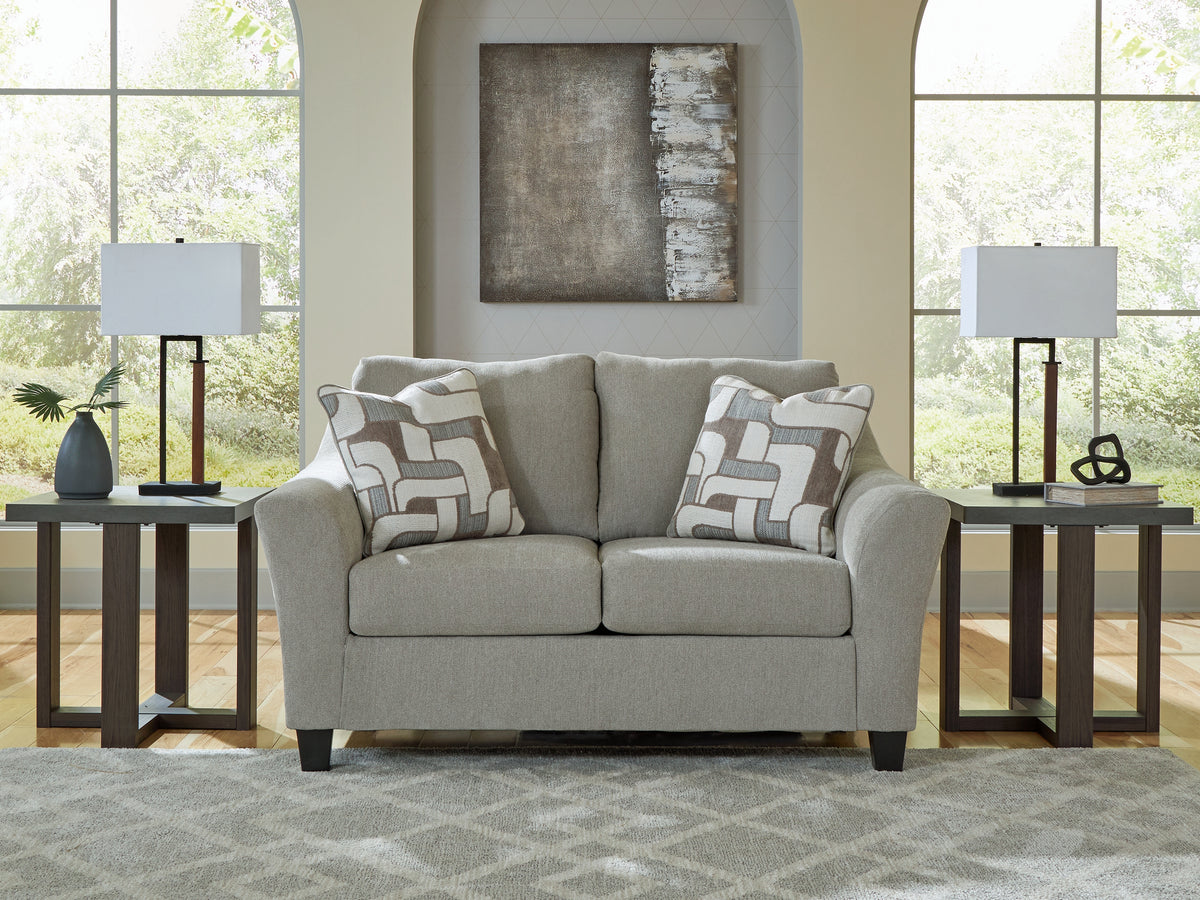 Best Deals Furniture - Ashley Furniture - Willarae Loveseat - Loveseat / Taupe - 5980335