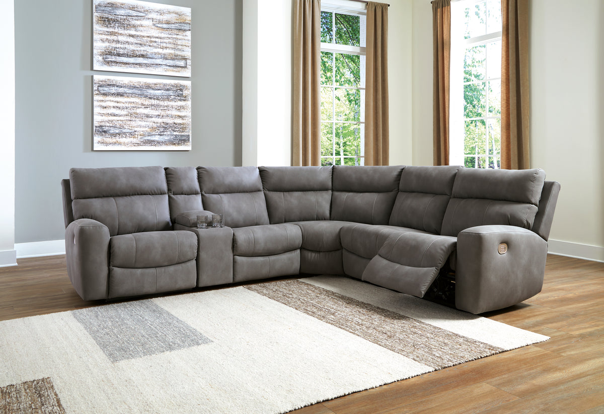 Best Deals Furniture - Ashley Furniture - Next-Gen DuraPella 6-Piece Power Reclining Sectional - 6-Piece Power Reclining Sectional / Sand - 61004S7