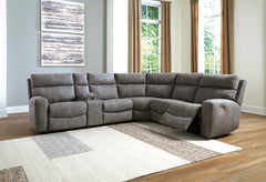 Best Deals Furniture - Ashley Furniture - Next-Gen DuraPella 6-Piece Power Reclining Sectional - 6-Piece Power Reclining Sectional / Sand - 61004S7