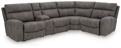 Best Deals Furniture - Ashley Furniture - Next-Gen DuraPella 5-Piece Power Reclining Sectional - 5-Piece Power Reclining Sectional / Slate - 61003S5
