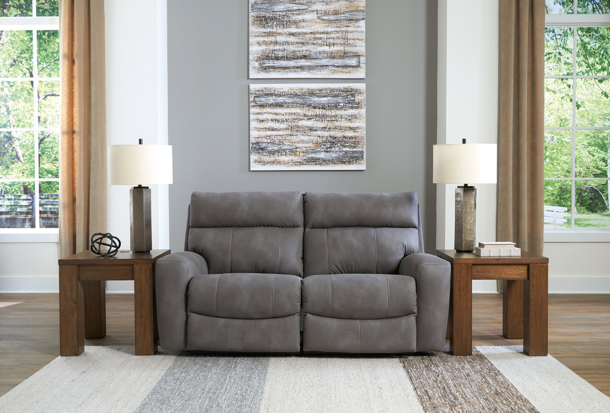 Best Deals Furniture - Ashley Furniture - Next-Gen DuraPella 2-Piece Power Reclining Sectional Loveseat - 2-Piece Power Reclining Sectional Loveseat / Slate - 61003S1