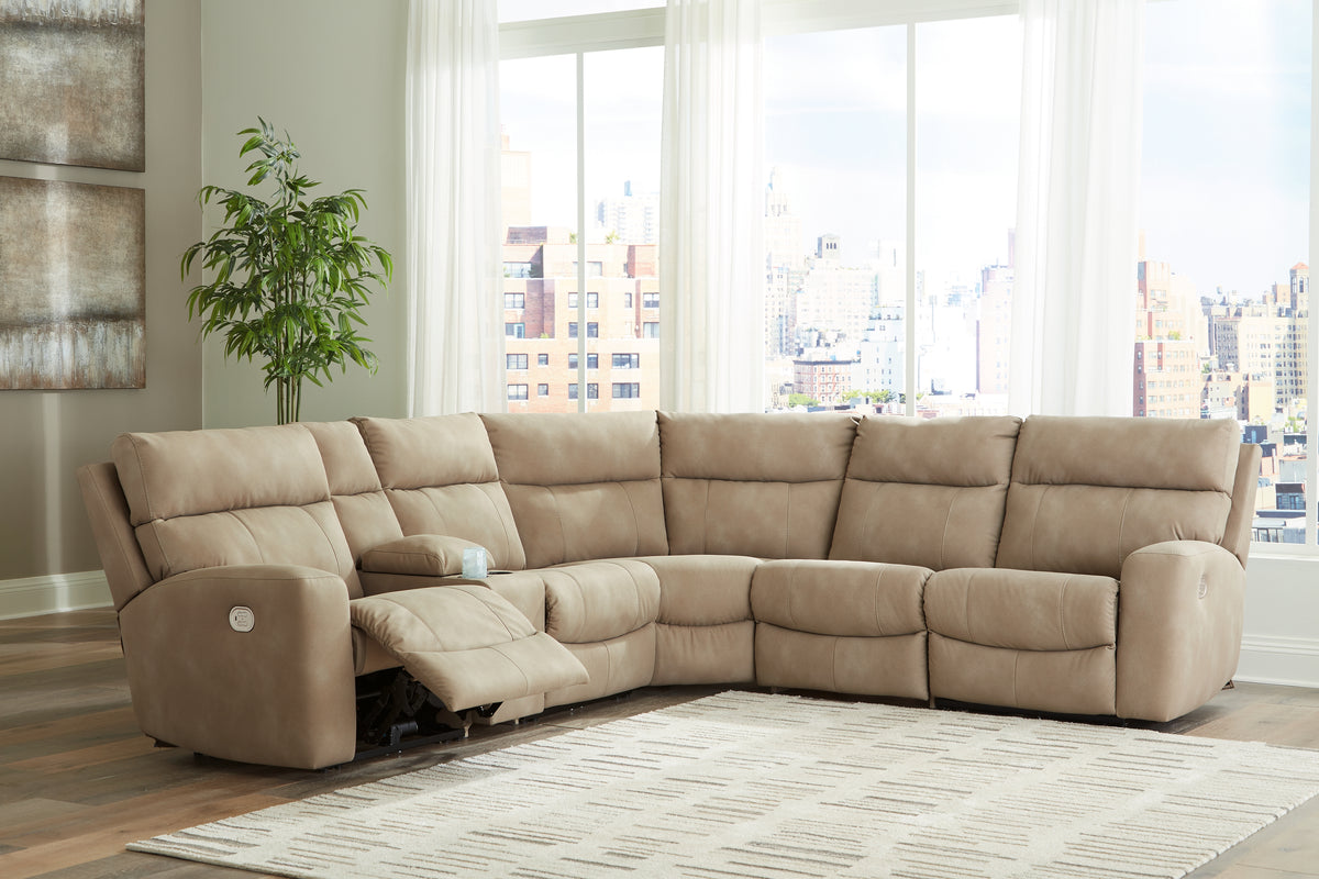 Best Deals Furniture - Ashley Furniture - Next-Gen DuraPella 6-Piece Power Reclining Sectional - 6-Piece Power Reclining Sectional - 61004S7