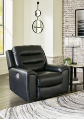 Best Deals Furniture - Ashley Furniture - Warlin Power Recliner - PWR Recliner/ADJ Headrest / Black - 6110513