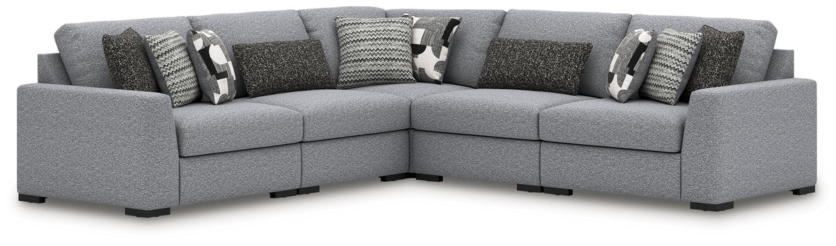 Best Deals Furniture - Ashley Furniture - Bealton 5-Piece Sectional - RAF 5-Piece Sectional / Salt and Pepper - 61305S6