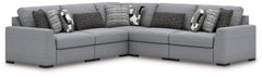 Best Deals Furniture - Ashley Furniture - Bealton 5-Piece Sectional - RAF 5-Piece Sectional / Salt and Pepper - 61305S6