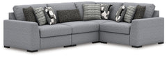Best Deals Furniture - Ashley Furniture - Bealton 4-Piece Sectional - RAF 4-Piece Sectional / Salt and Pepper - 61305S5