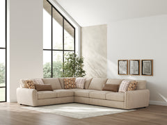 Best Deals Furniture - Ashley Furniture - Seyler 4-Piece Sectional - LAF 4-Piece Sectional / Sand - 61405S2