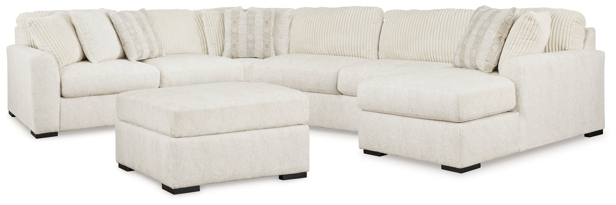 Best Deals Furniture - Ashley Furniture - Chessington 4-Piece Sectional and Oversized Accent Ottoman - 4-Piece Sectional and Oversized Accent Ottoman - 61904U1
