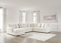 Best Deals Furniture - Ashley Furniture - Chessington 4-Piece Sectional with Chaise - RAF 4-Piece Sectional with Chaise / Ivory - 61904S3